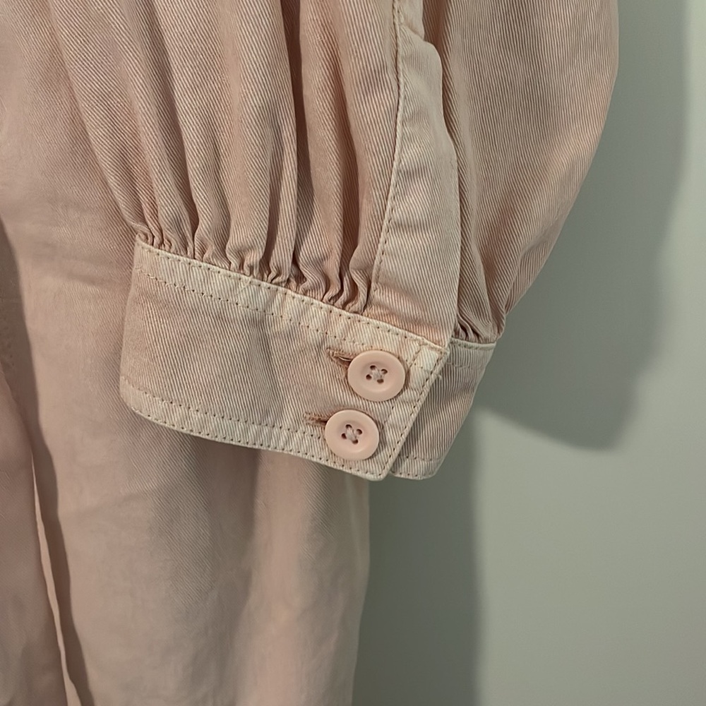 Old Navy light Peach Denim Jumpsuit, 2X - Picture 6 of 13